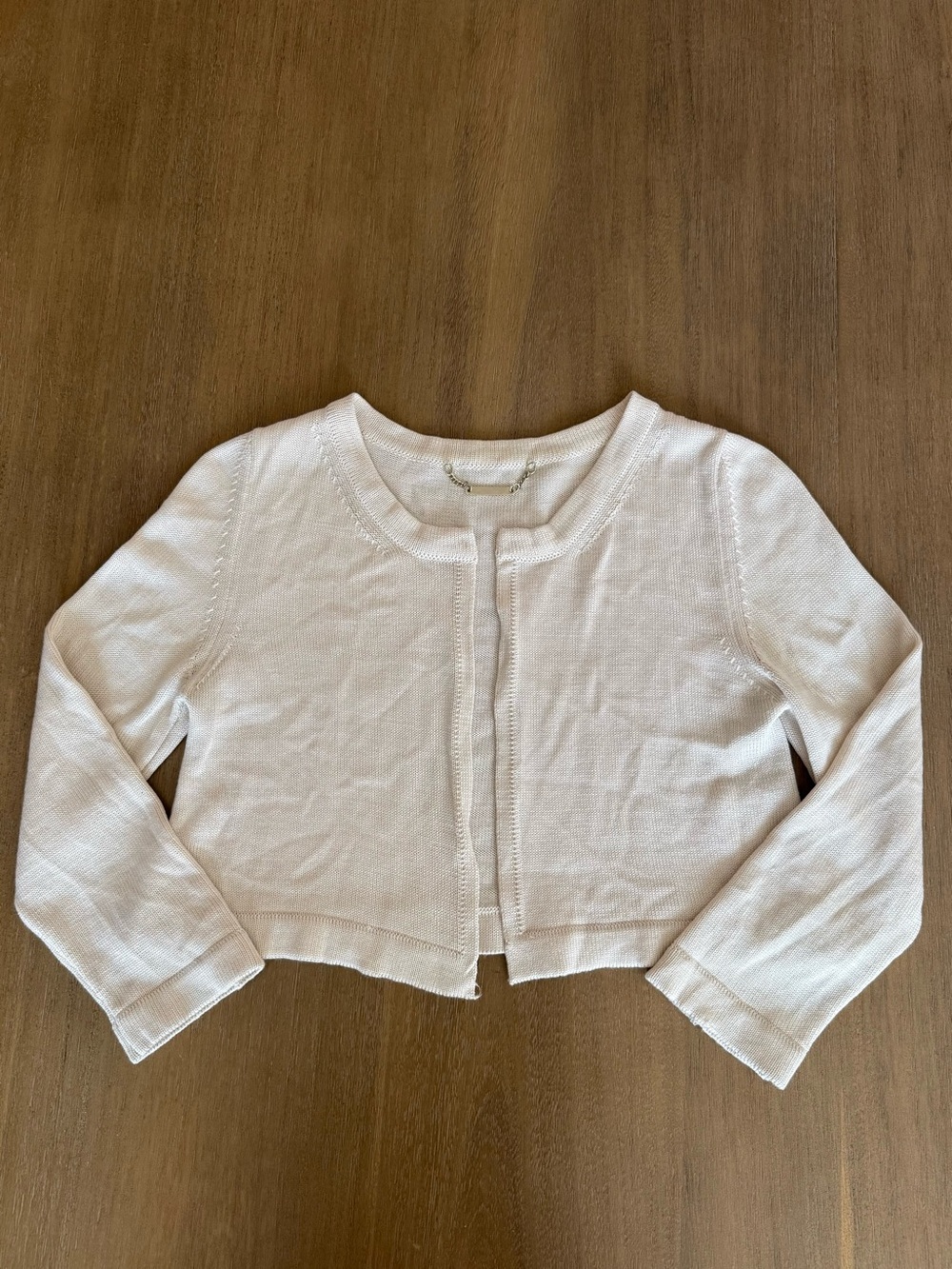 Socapri Silk Cropped Cream Cardigan for Fall Winter Small Luxury Professional